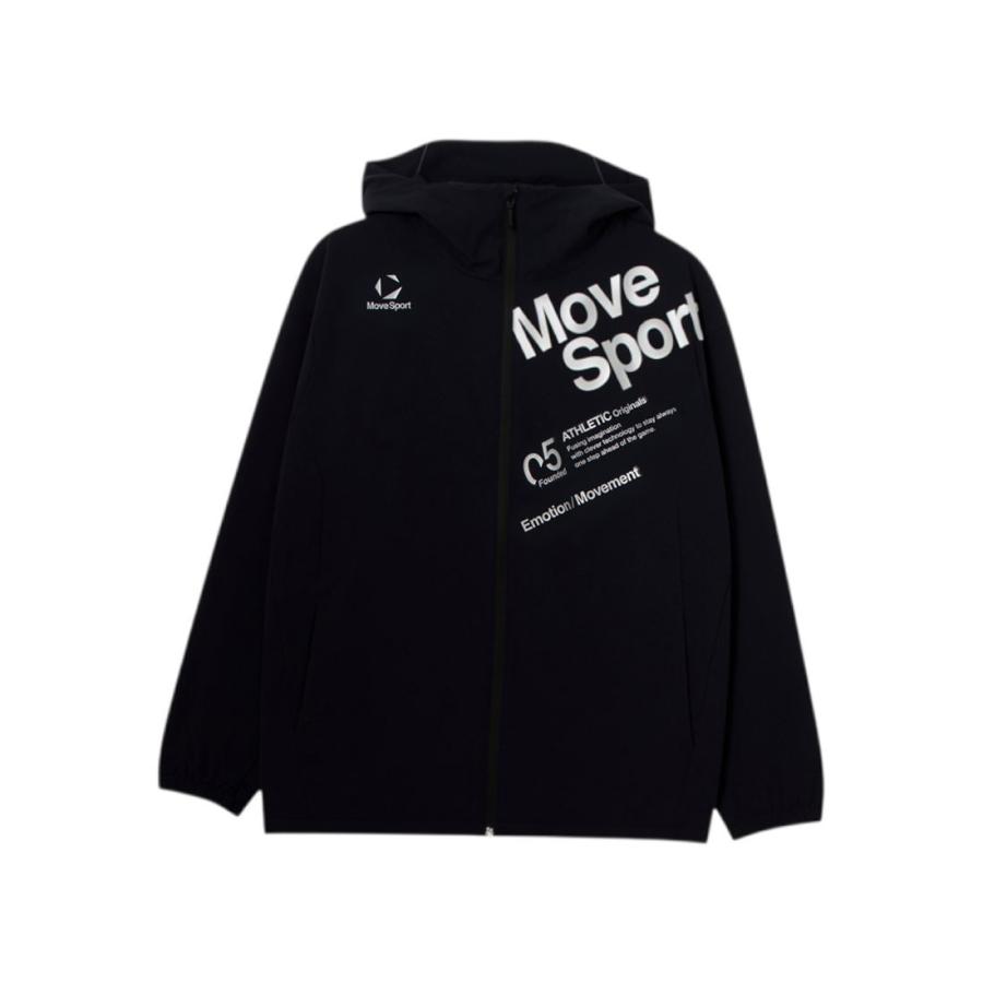 Move Sport フード付きウィンドブレーカー 黒 MOVESPORT ムーブスポーツ MoveSport 【公式オンライン限定
