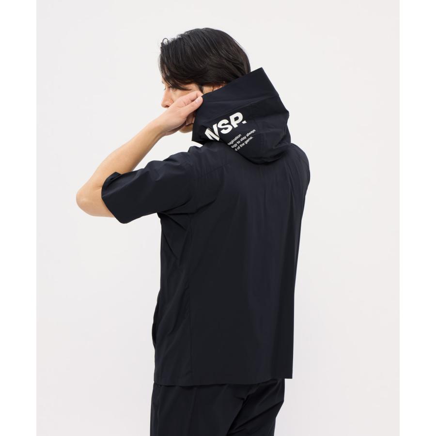 MOVESPORT 公式 ムーブスポーツ 半袖フルジップクロスフーディ 男性