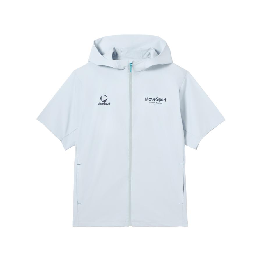 MOVESPORT 公式 ムーブスポーツ 半袖フルジップクロスフーディ 男性