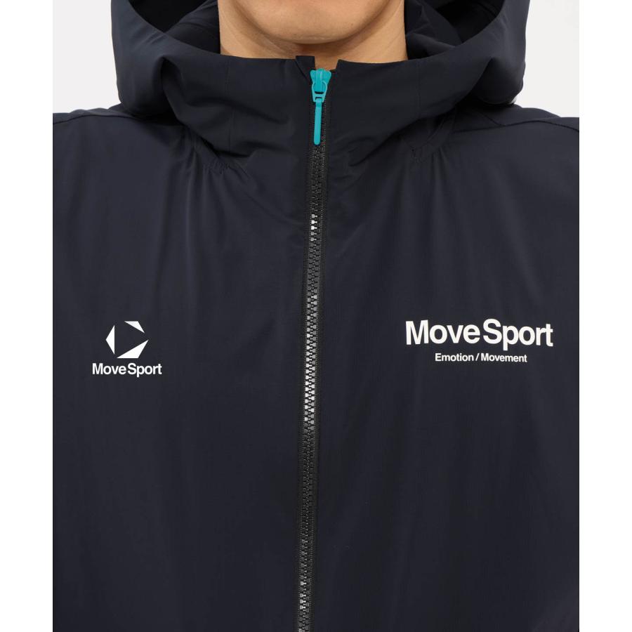 MOVESPORT 公式 ムーブスポーツ 半袖フルジップクロスフーディ 男性