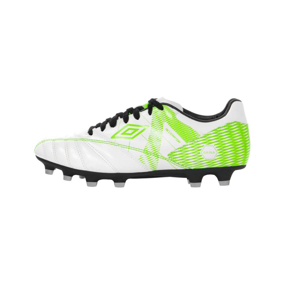 Umbro ACCERATORサッカー　ホワイト　ガイナ搭載　夏の人工芝に最適 umbro 公式 アンブロ アクセレイター GAINA HG スパイク メンズ
