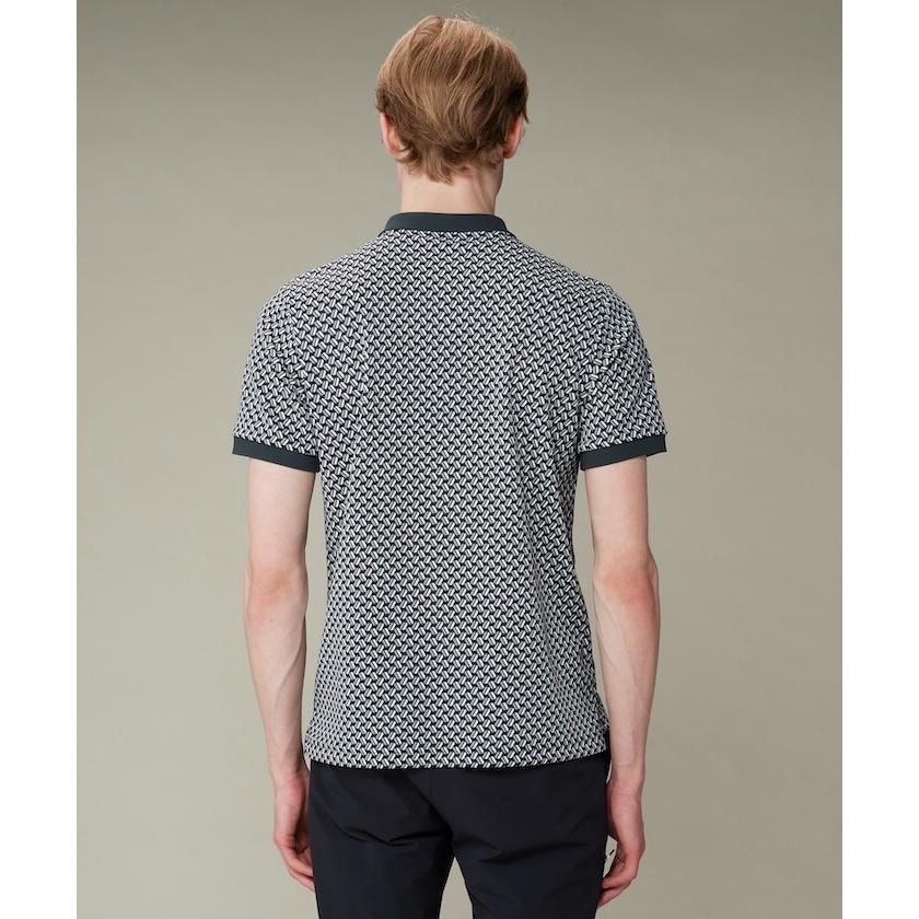 LANVIN SPORT 半袖　ポロシャツ　ハーフジップ　グレー系　サイズ38 サイズ：38 LANVIN SPORT ランバン スポール ハーフジップ 長袖