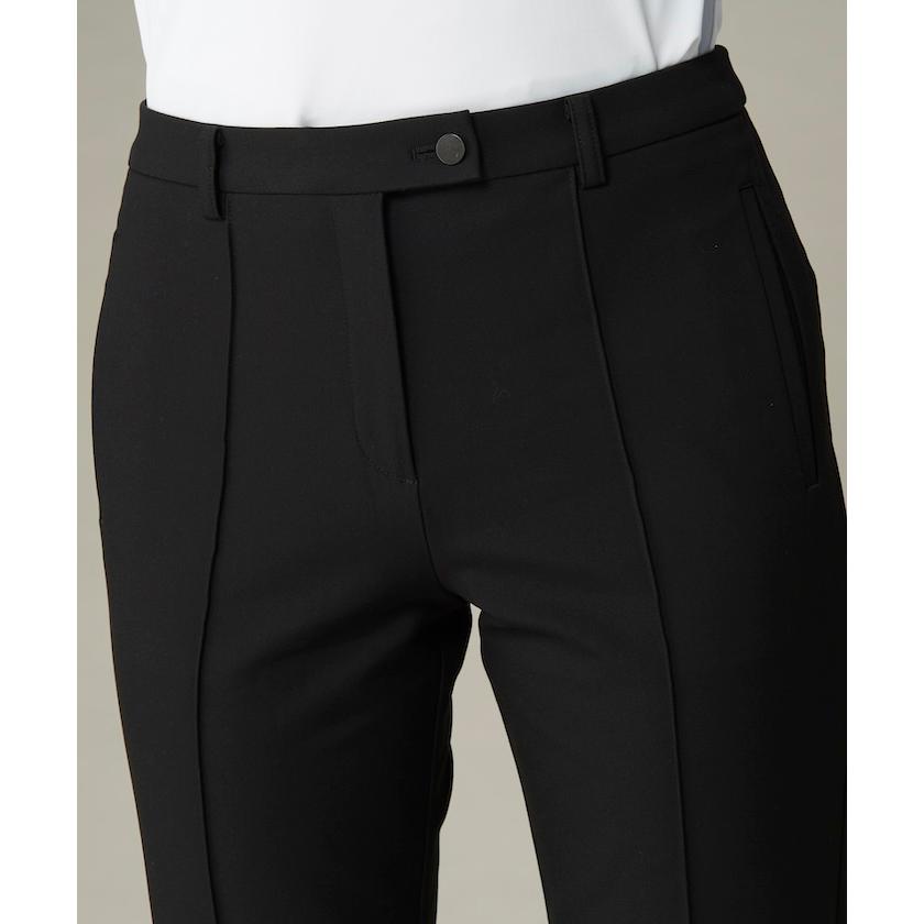 LANVIN SPORT ストレッチ綿 黒パンツ レディース LANVIN SPORT ストレッチ綿 黒パンツ レディース