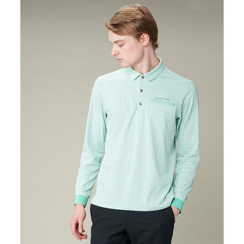LANVIN SPORT 公式 ランバン スポール ジャガード長袖ポロシャツ