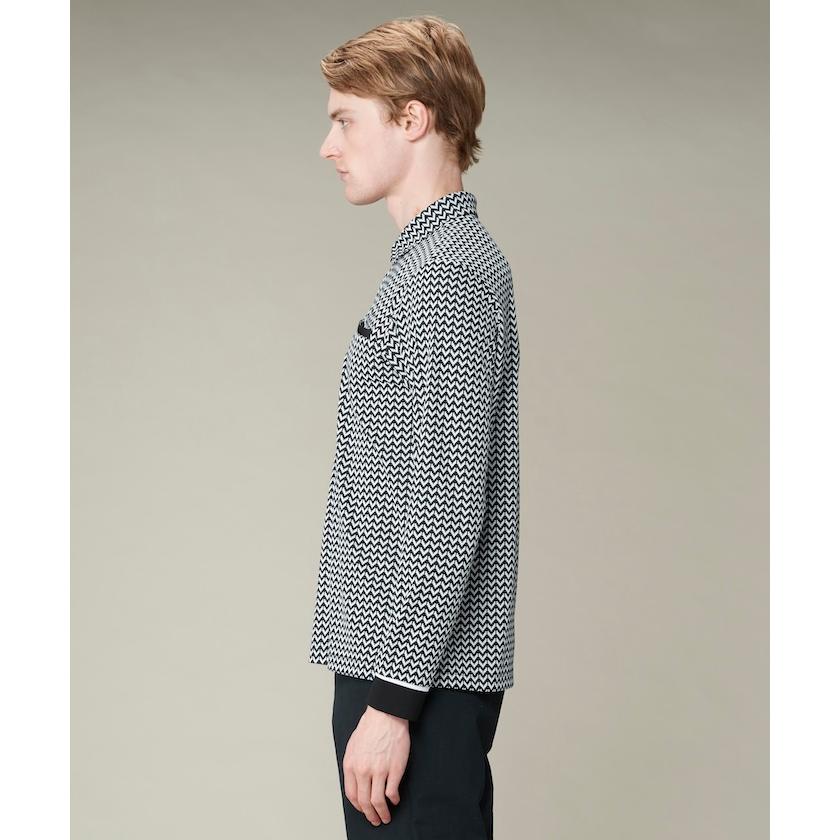LANVIN SPORT 公式 ランバン スポール ジャガード長袖ポロシャツ