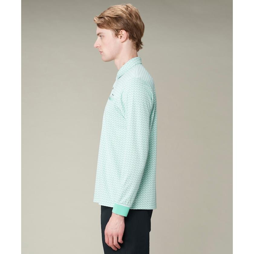 LANVIN SPORT 公式 ランバン スポール ジャガード長袖ポロシャツ