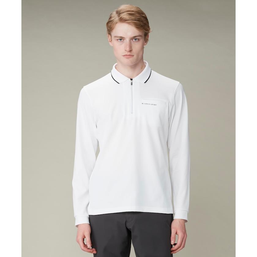 LANVIN SPORT 公式 ランバン スポール 共地衿 長袖ポロシャツ メンズ