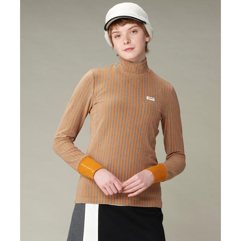 ランバンスポールのハイネック　レディース LANVIN SPORT 公式 ランバン スポール ストライプ柄 ハイネック