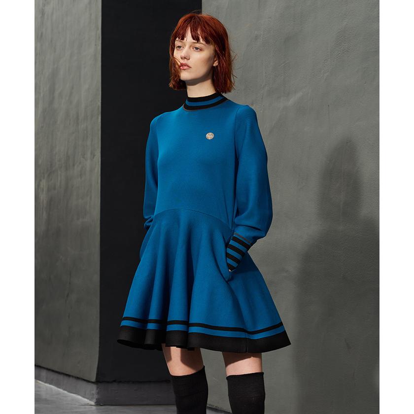 LANVIN SPORT 公式 ランバン スポール ニットフレアワンピース