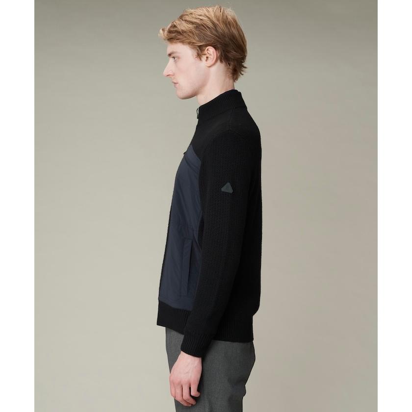 LANVIN SPORT 公式 ランバン スポール ニットブルゾン メンズ 蓄熱保温