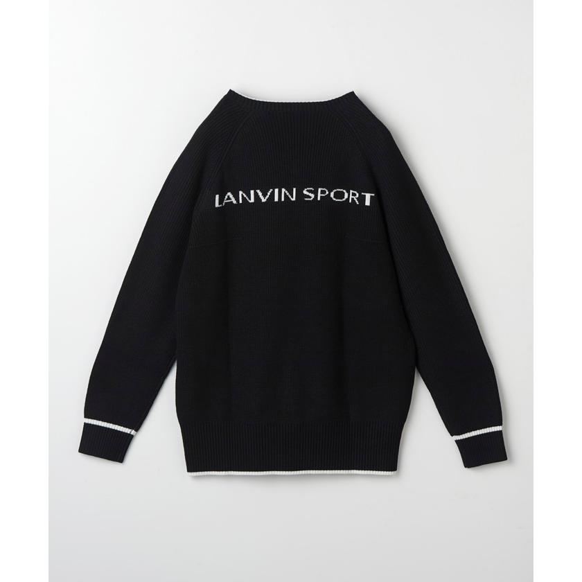 【ランバンスポール】人気ラバーロゴ 長袖ゴルフプルオーバーニットセーターLL LANVIN SPORT（ランバンスポール） 公式 ランバン スポール ロング丈