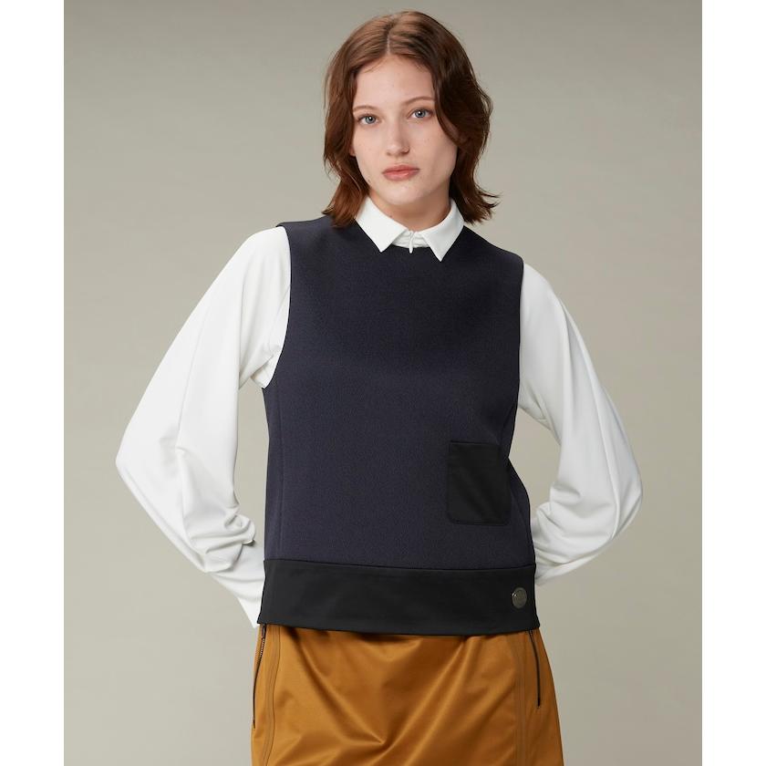 再再再値下げランバンスポール　ニットジャケット40 ブラウン✕グレー descente-store_vg4fjk20l