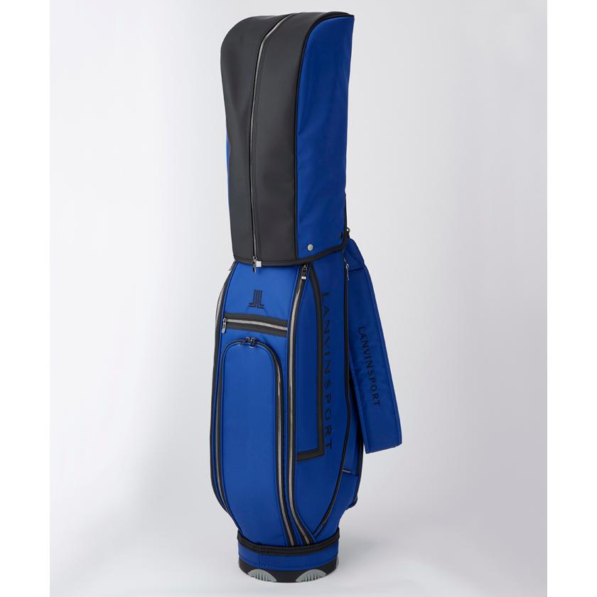 美品！LANVIN SPORT エナメルキャディーバッグ青 ヘッドカバー4個付 LANVIN SPORT（ランバンスポール） 公式 ランバン スポール コーデュラ