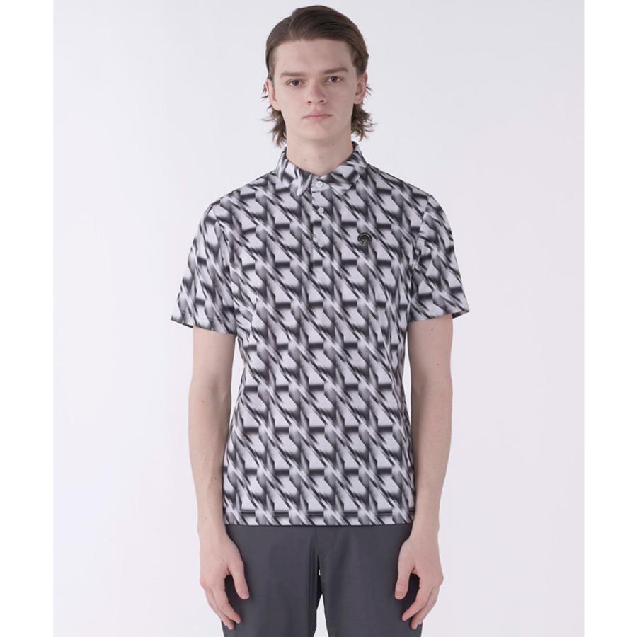 美品！LANVIN SPORT ポロシャツ 幾何学模様　XL LANVIN SPORT（ランバンスポール） 公式 ランバン スポール 幾何