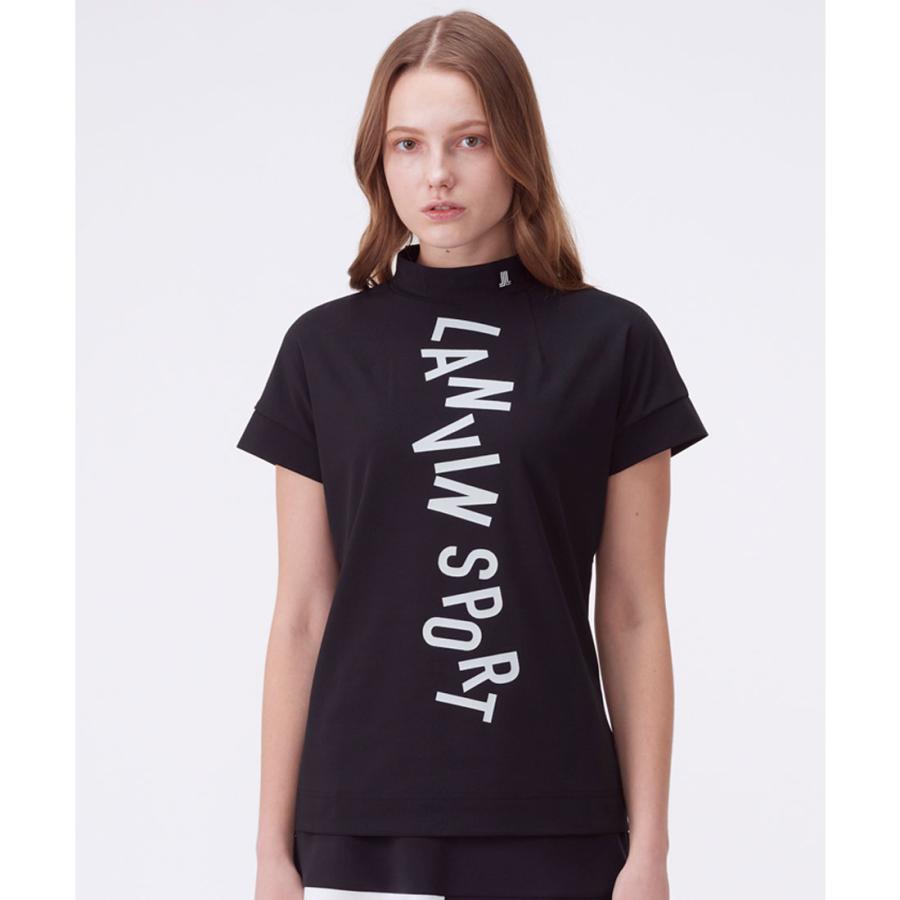 【新品】LANVIN SPORT レディース ゴルフウェア 半袖シャツ 44 LANVIN SPORT（ランバンスポール） 公式 ランバン スポール ロゴ