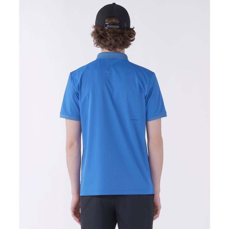 新品タグ付LANVIN SPORT ブルー 長袖ポロシャツ 新品タグ付LANVIN