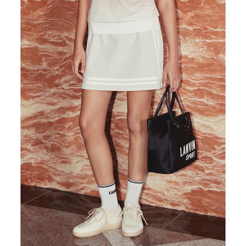 公式 ランバン スポール LANVIN SPORT ラインディテールAラインスカート レディース ウェア ゴルフ おしゃれ VG5FSK11L 25FWの画像