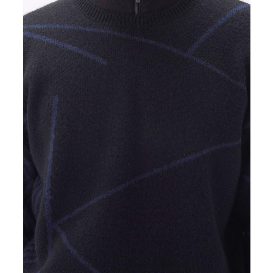 公式 ランバン スポール LANVIN SPORT クルーネックカシミヤセーター メンズ ゴルフ おしゃれ VG5FST01M 25FWの画像
