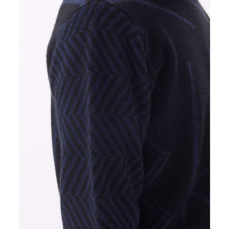 公式 ランバン スポール LANVIN SPORT クルーネックカシミヤセーター メンズ ゴルフ おしゃれ VG5FST01M 25FWの画像