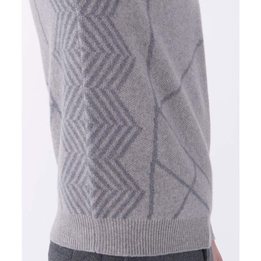 公式 ランバン スポール LANVIN SPORT クルーネックカシミヤセーター メンズ ゴルフ おしゃれ VG5FST01M 25FWの画像