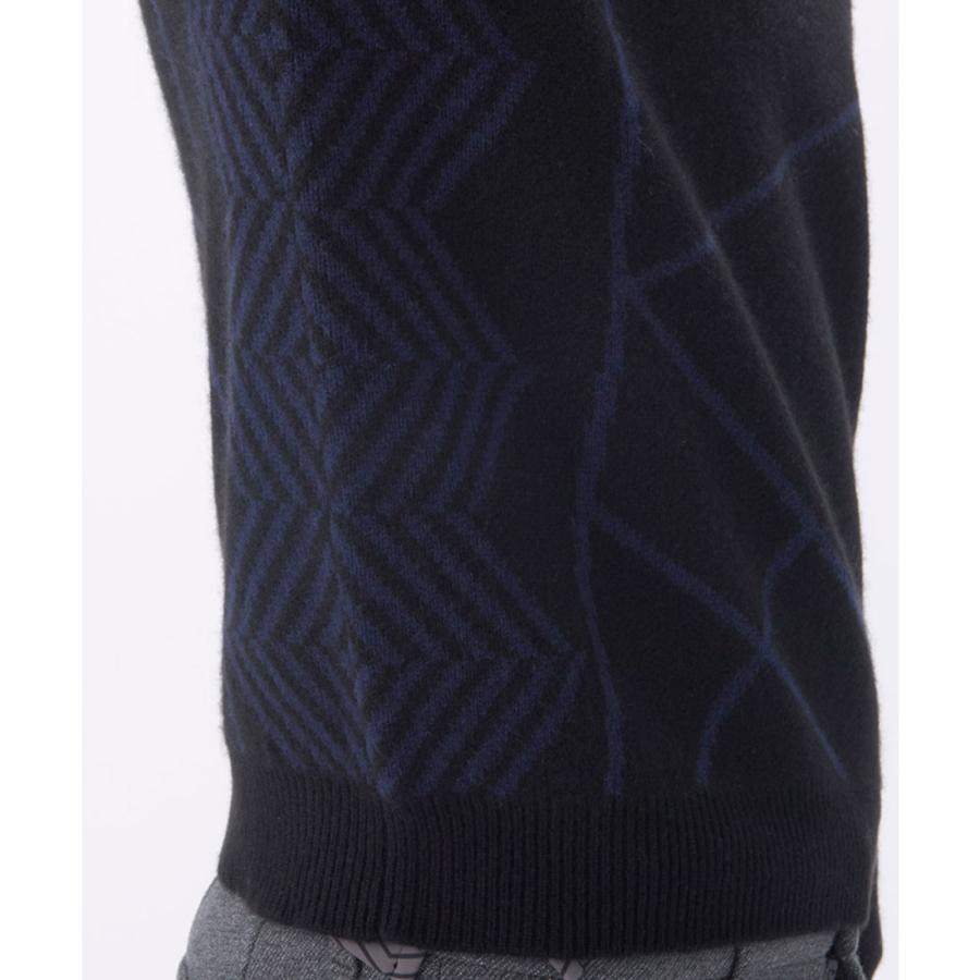 公式 ランバン スポール LANVIN SPORT クルーネックカシミヤセーター メンズ ゴルフ おしゃれ VG5FST01M 25FWの画像
