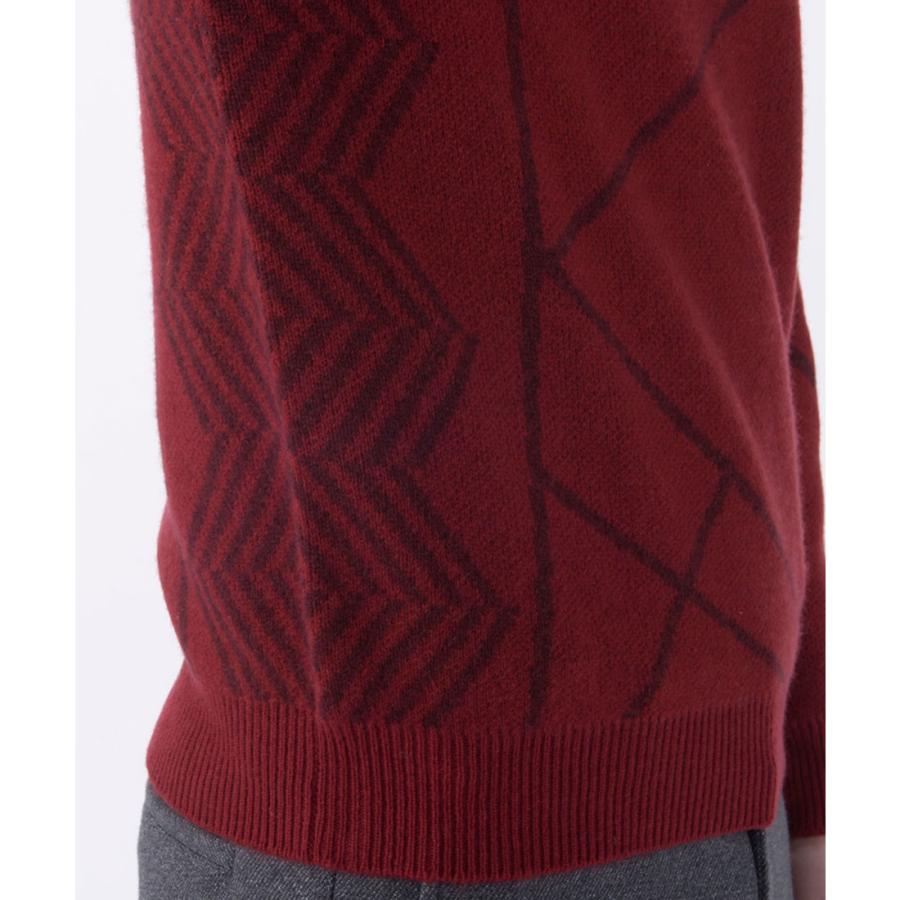 公式 ランバン スポール LANVIN SPORT クルーネックカシミヤセーター メンズ ゴルフ おしゃれ VG5FST01M 25FWの画像