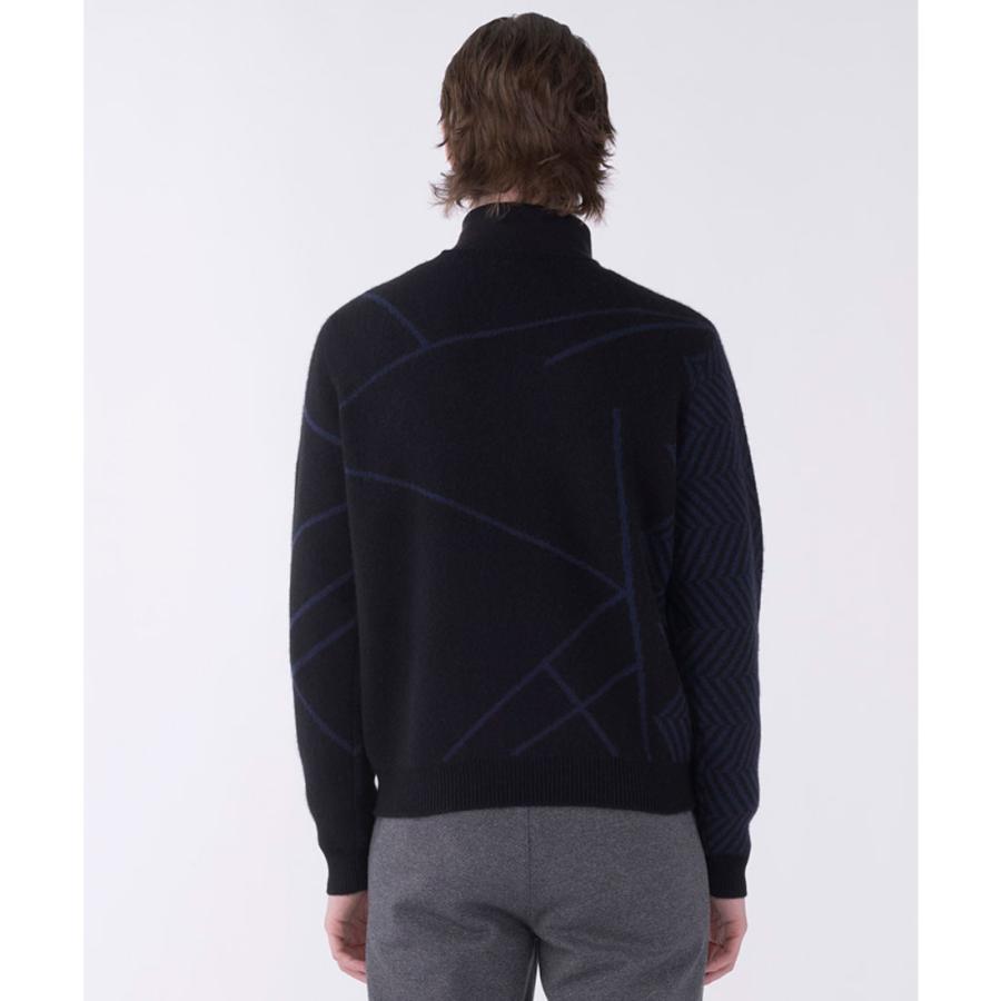 公式 ランバン スポール LANVIN SPORT クルーネックカシミヤセーター メンズ ゴルフ おしゃれ VG5FST01M 25FWの画像
