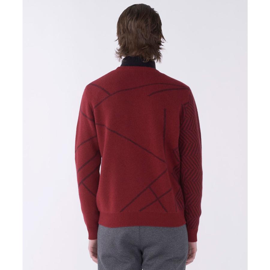 公式 ランバン スポール LANVIN SPORT クルーネックカシミヤセーター メンズ ゴルフ おしゃれ VG5FST01M 25FWの画像