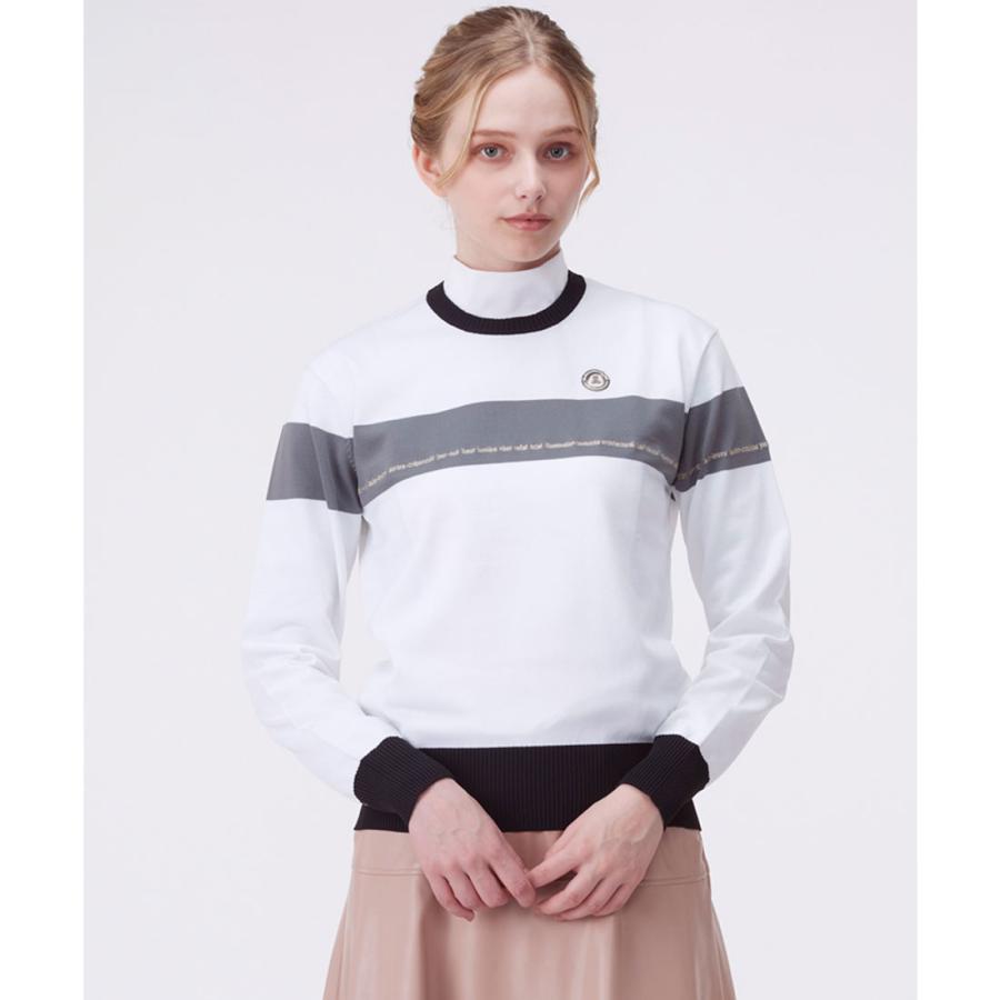 LANVIN SPORT ランバンスポール　ロゴ入り　ニット　セーター　ゴルフ LANVIN SPORT 公式 ランバン スポール クルーネックセーター メンズ