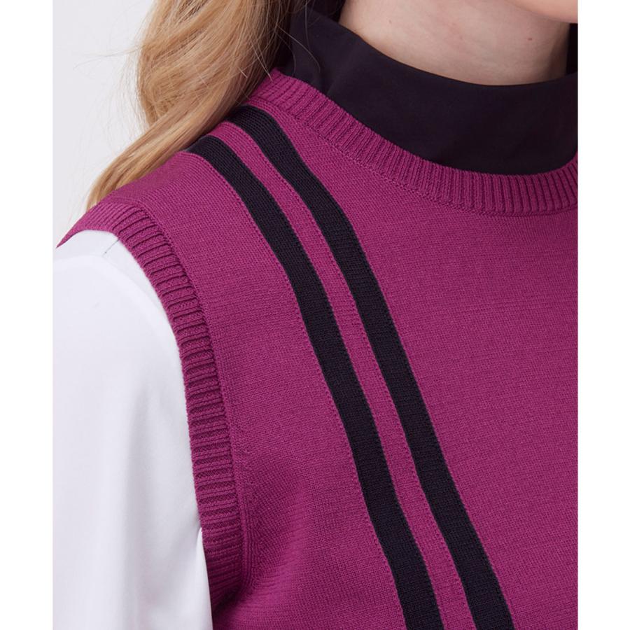 LANVIN SPORT ランバン スポール ダウンベスト パープル 38 サイズ：38 LANVIN SPORT ランバン スポール ダウンベスト