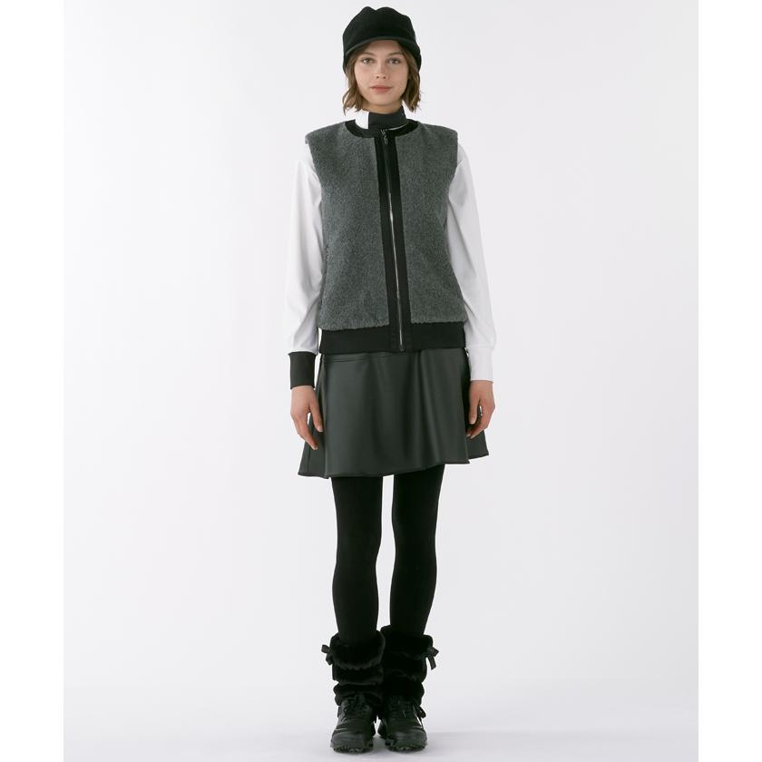 ランバンスポール　エコファーベスト黒 LANVIN SPORT（ランバンスポール） 公式 ランバン スポール フェイク