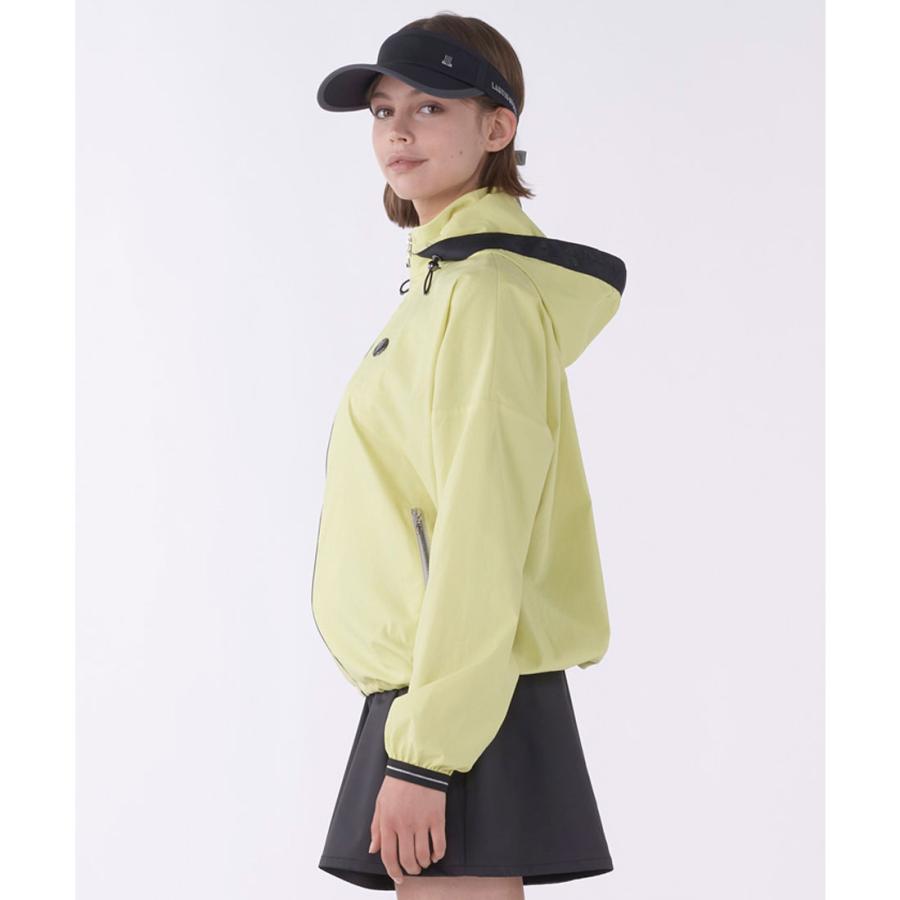 公式 ランバン スポール LANVIN SPORT ブルゾン はっ水 フード脱着可 レディース ジャケット 前開き ゴルフ VG5FWB31L 25FWの画像