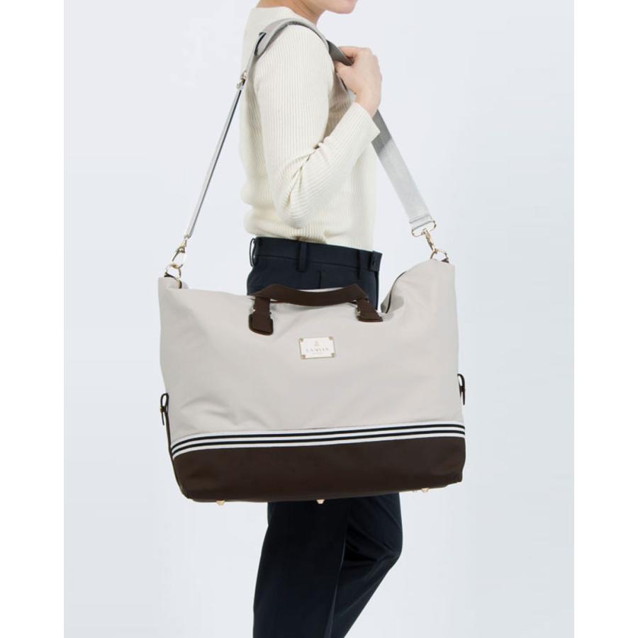 【新品未使用品】LANVIN スポール 撥水 Lサイズ アイボリー LANVIN SPORT（ランバンスポール） 公式 ランバン スポール ボストン