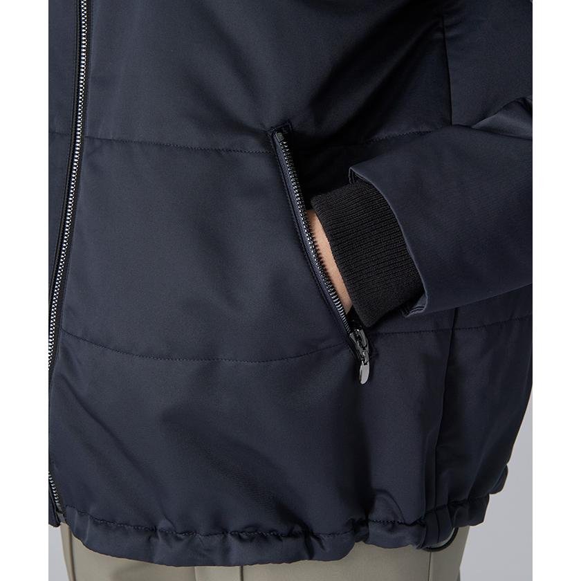 ランバンスポールの黒のブルゾン LANVIN SPORT（ランバンスポール） 公式 ランバン スポール フード