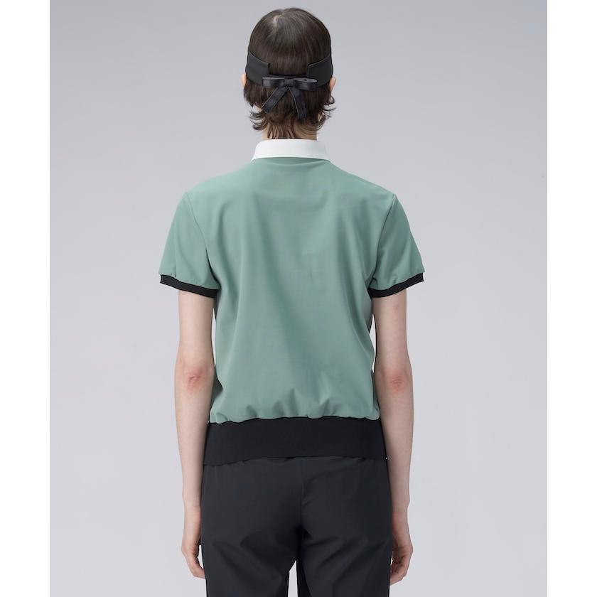 ゴルフ LANVIN ランバン レディース トップス 半袖 シャツ（ホワイト） LANVIN SPORT 公式 ランバン スポール スパンコール刺繍モック