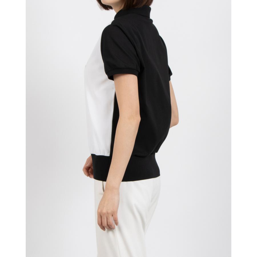 ゴルフ LANVIN ランバン レディース トップス 半袖 シャツ（Mサイズ） LANVIN SPORT 公式 ランバン スポール 135周年 モックネック半袖