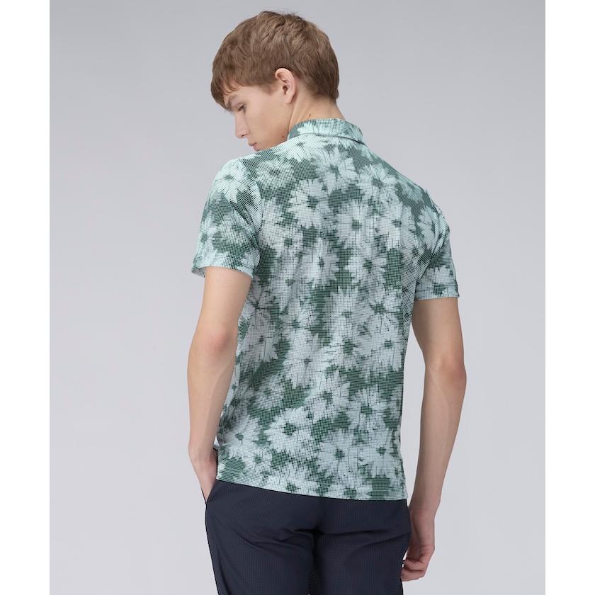 LANVIN SPORT ランバンスポール　花柄　ボタニカル　半袖シャツ　ゴルフ LANVIN SPORT 公式 ランバン スポール フラワープリント半袖