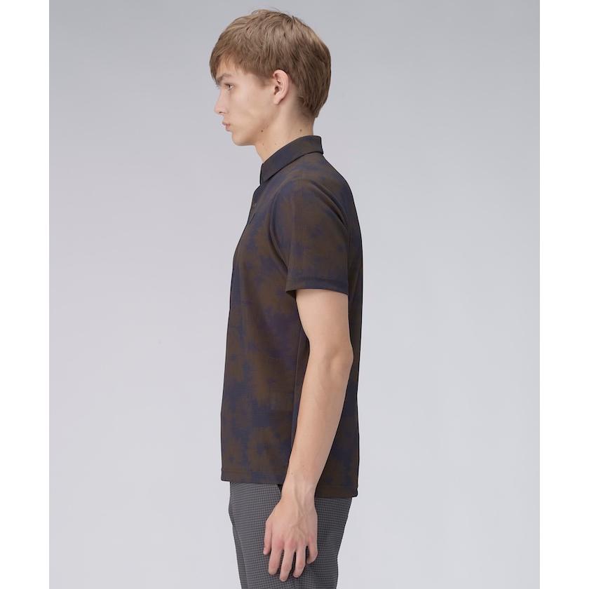 ランバンスポール　配色　ポロシャツ　M 38　ピンク　白　黒　半袖シャツ ランバンスポール 配色 ポロシャツ M 38 ピンク 白 黒 半袖