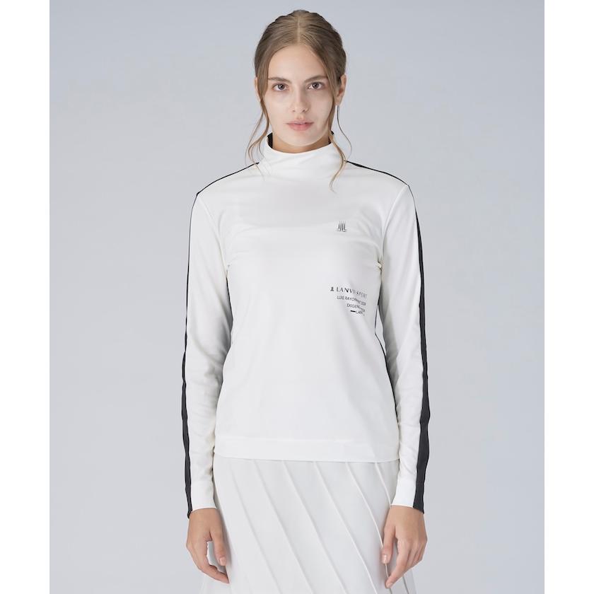 LANVIN SPORTハイネックアンダー長袖Tシャツ グレー＆白セット売り38 ランバン スポール LANVIN SPORT ハイネックアンダー長袖