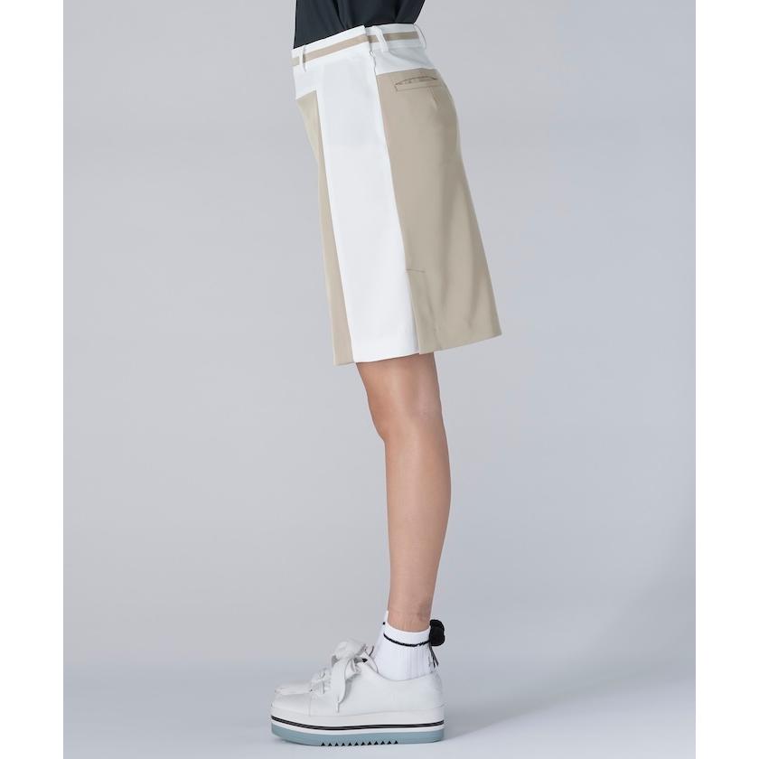LANVINSPORT ホワイト ゴルフ用スカート アシンメトリックデザイン LANVIN SPORT セール 公式 ランバン スポール スカート ウェア
