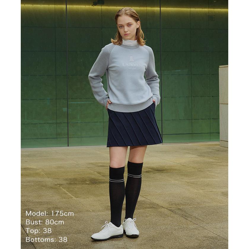 LANVIN SPORT 公式 ランバン スポール ロゴ刺繍デザインフリース