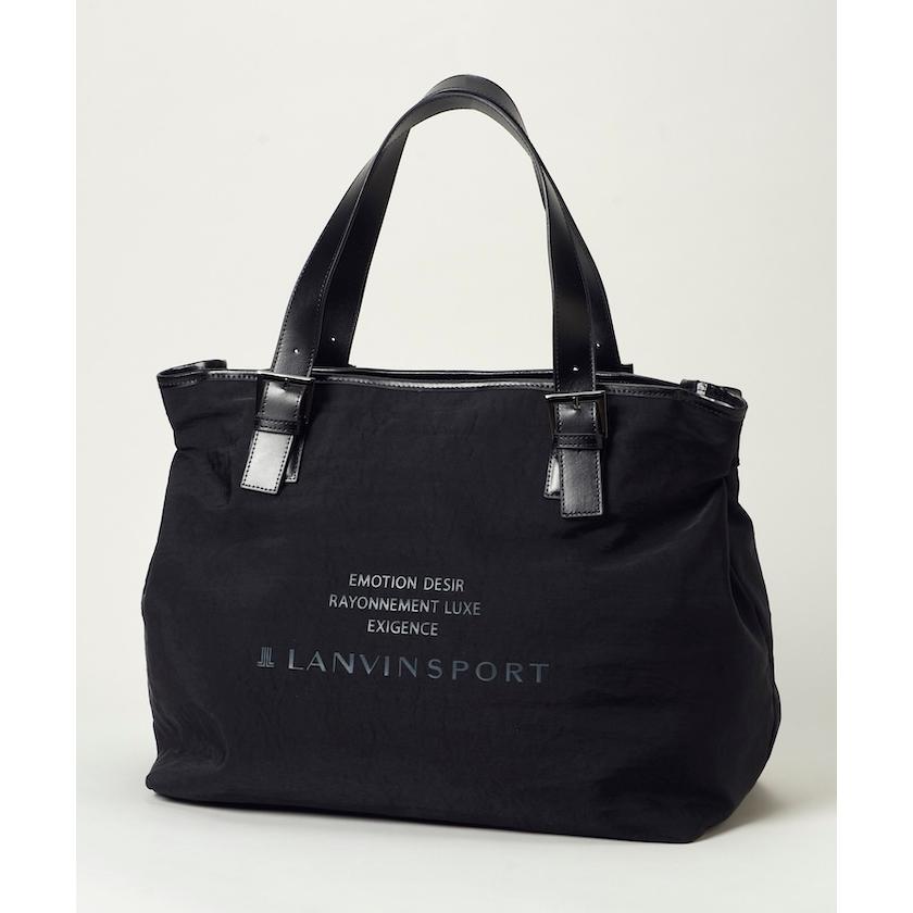 新品未使用 LANVIN SPORT トートバッグ LANVIN SPORT ストライプトートバック -デサントストア-DESCENTE