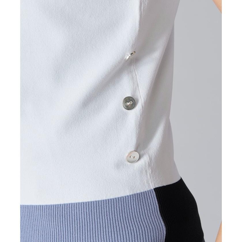 LANVIN SPORT - 堅苦しさ ランバン スポール クルーネックニットベスト プルオーバー 分かりやすい 伸ばすこと糸当てはめる レディース 御召しもの ゴルフ 格好のいい VG5SVE31L 25SS