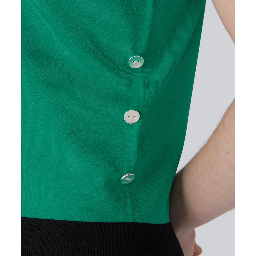 LANVIN SPORT - 堅苦しさ ランバン スポール クルーネックニットベスト プルオーバー 分かりやすい 伸ばすこと糸当てはめる レディース 御召しもの ゴルフ 格好のいい VG5SVE31L 25SS