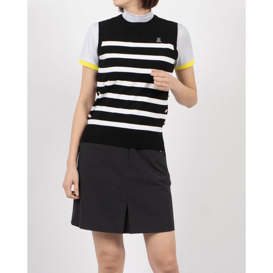 LANVIN SPORT - 堅苦しさ ランバン スポール クルーネックニットベスト プルオーバー 分かりやすい 伸ばすこと糸当てはめる レディース 御召しもの ゴルフ 格好のいい VG5SVE31L 25SS