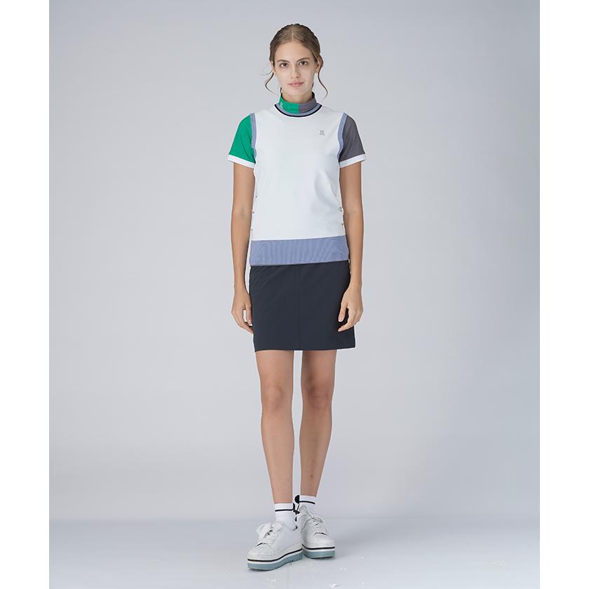 LANVIN SPORT - 堅苦しさ ランバン スポール クルーネックニットベスト プルオーバー 分かりやすい 伸ばすこと糸当てはめる レディース 御召しもの ゴルフ 格好のいい VG5SVE31L 25SS