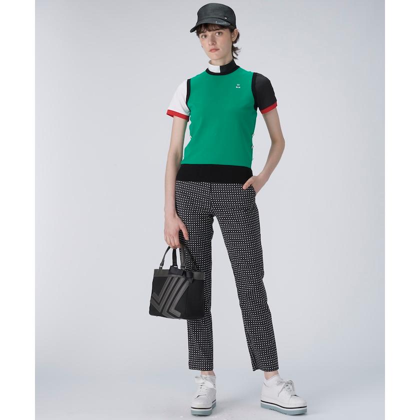 LANVIN SPORT - 堅苦しさ ランバン スポール クルーネックニットベスト プルオーバー 分かりやすい 伸ばすこと糸当てはめる レディース 御召しもの ゴルフ 格好のいい VG5SVE31L 25SS