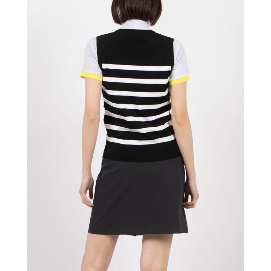 LANVIN SPORT - 堅苦しさ ランバン スポール クルーネックニットベスト プルオーバー 分かりやすい 伸ばすこと糸当てはめる レディース 御召しもの ゴルフ 格好のいい VG5SVE31L 25SS