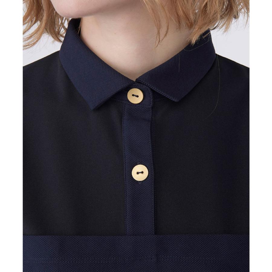 公式 ランバン スポール LANVIN SPORT ブロッキングAライン半袖シャツ レディース  吸汗 UV ポロシャツ ゴルフ VG6SHS56L 26SSの画像