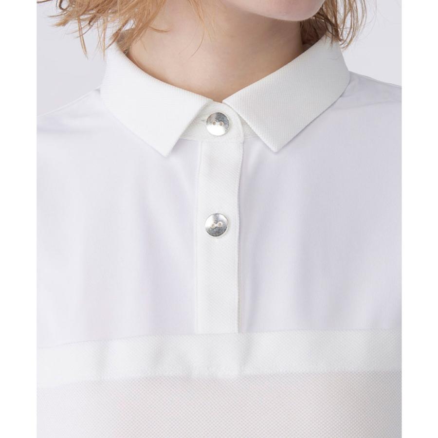 公式 ランバン スポール LANVIN SPORT ブロッキングAライン半袖シャツ レディース  吸汗 UV ポロシャツ ゴルフ VG6SHS56L 26SSの画像